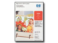 Papel fotogrfico satinado HP Premium - 20 hojas/10 x 15 cm ms pestaa (Q1991A)
